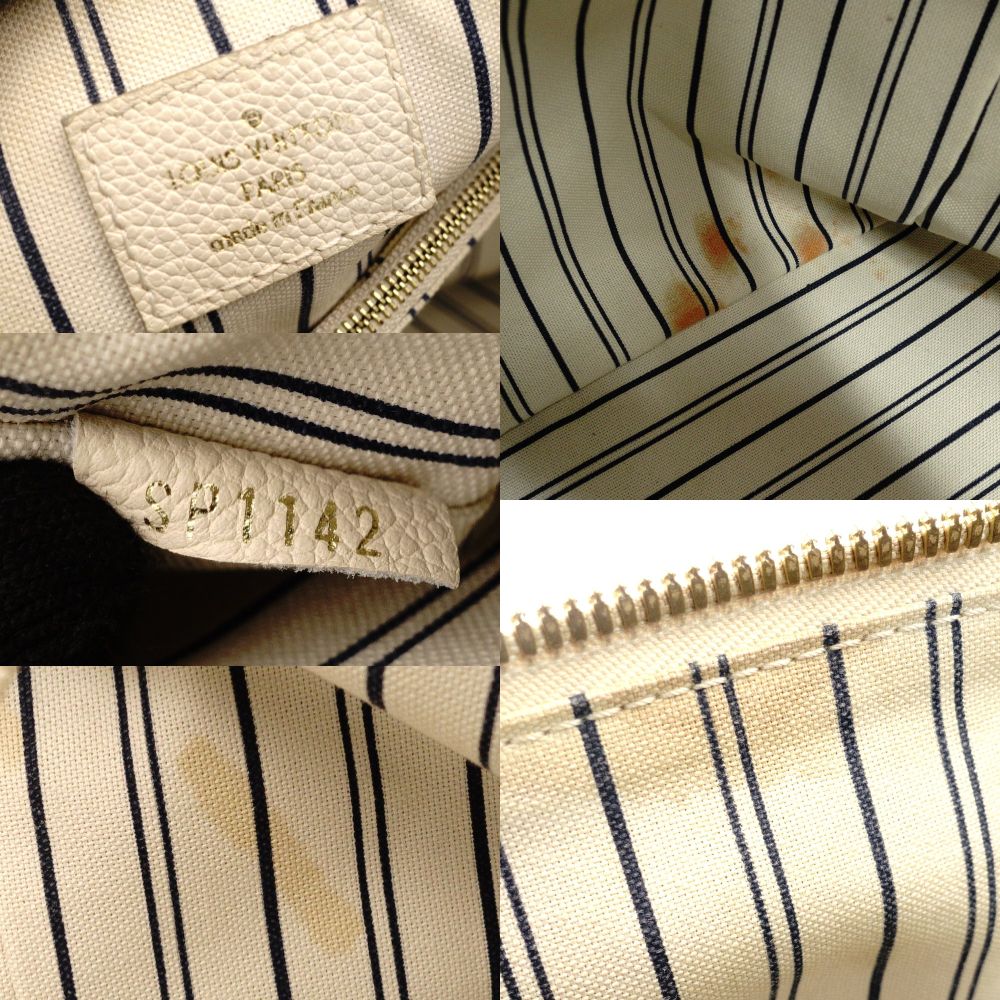 LOUIS VUITTON Anplant Luminous PM Neige Color Shoulder Bag Leather Off-White Gold Hardware 7-10-156