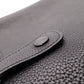 HERMES Evelyn PM Shoulder Bag, Leather, Black, Silver Hardware, Crossbody, □G Stamp