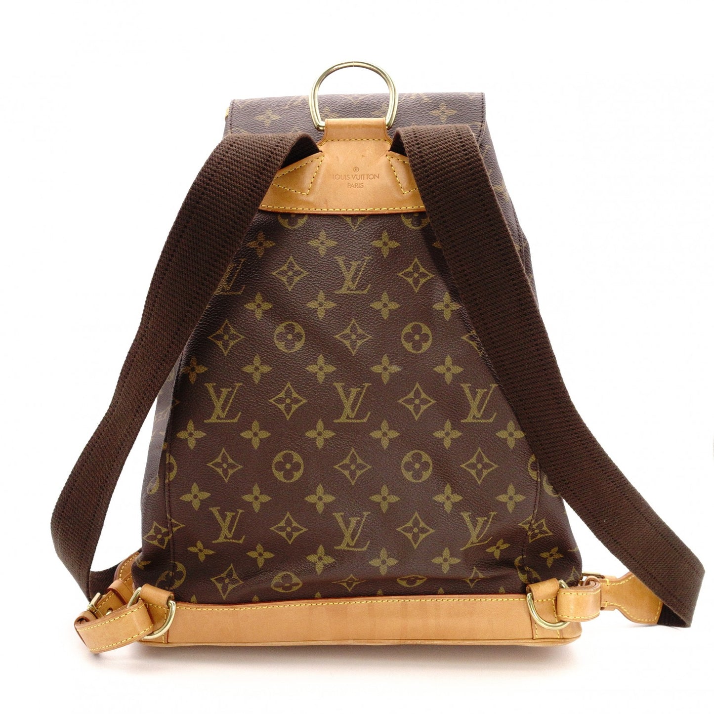 LOUIS VUITTON Monogram canvas Montsouris GM Backpack Daypack Brown PVC/leather Women