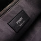 FENDI By the Way Handbag, Leather, Blue-Gray, Women's, 2-Way, Beige, Crossbody, Silver Hardware