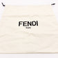 FENDI By the Way Handbag, Leather, Blue-Gray, Women's, 2-Way, Beige, Crossbody, Silver Hardware