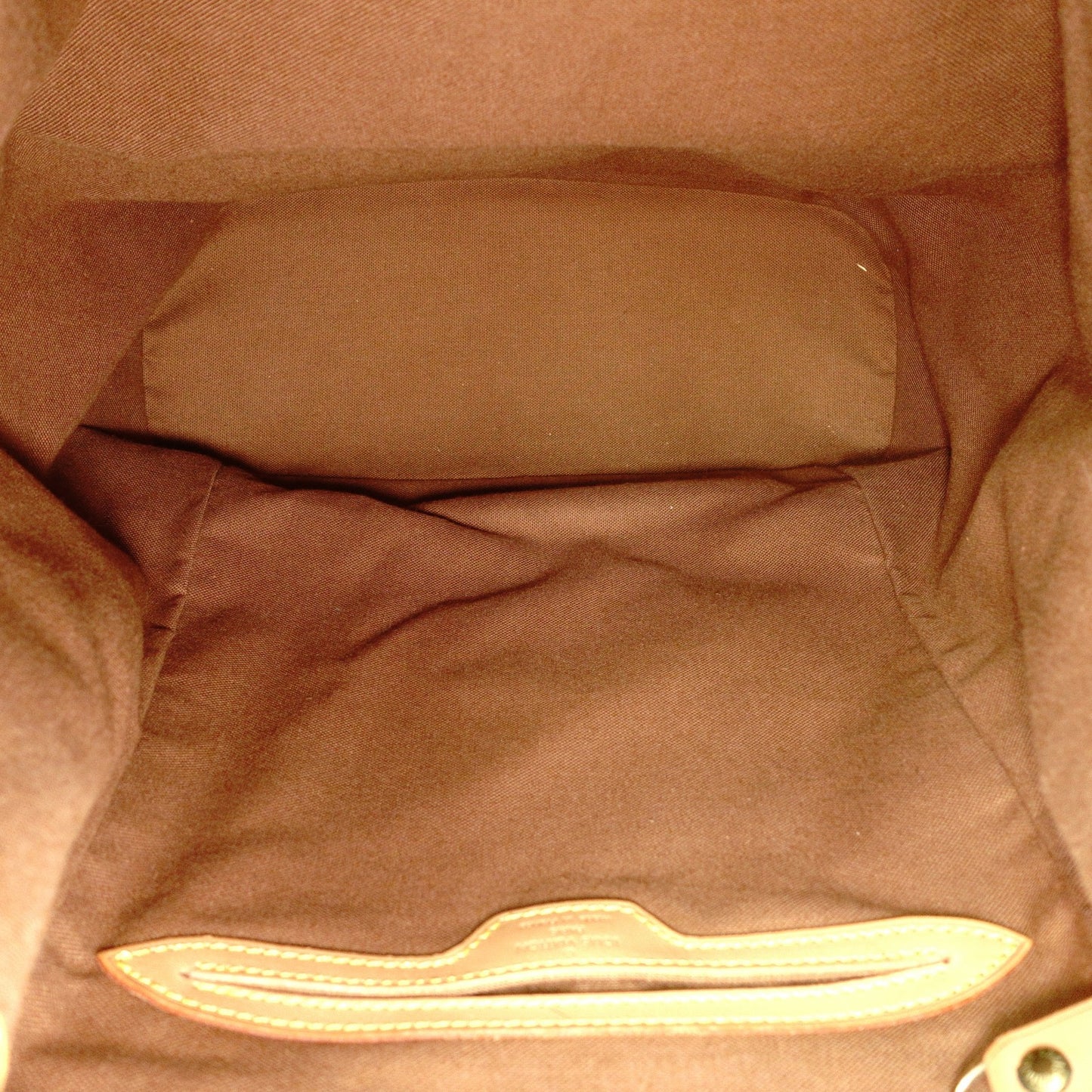LOUIS VUITTON Monogram canvas Montsouris GM Backpack Daypack Brown PVC/leather Women