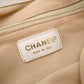 CHANEL Chain Tote Bag, Olsen Shoulder Bag, Canvas and Leather, Beige