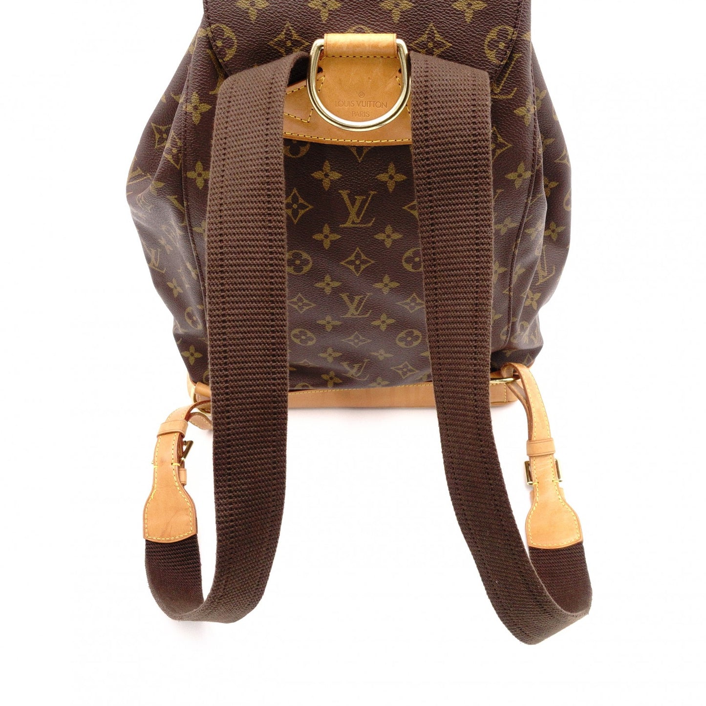 LOUIS VUITTON Monogram canvas Montsouris GM Backpack Daypack Brown PVC/leather Women