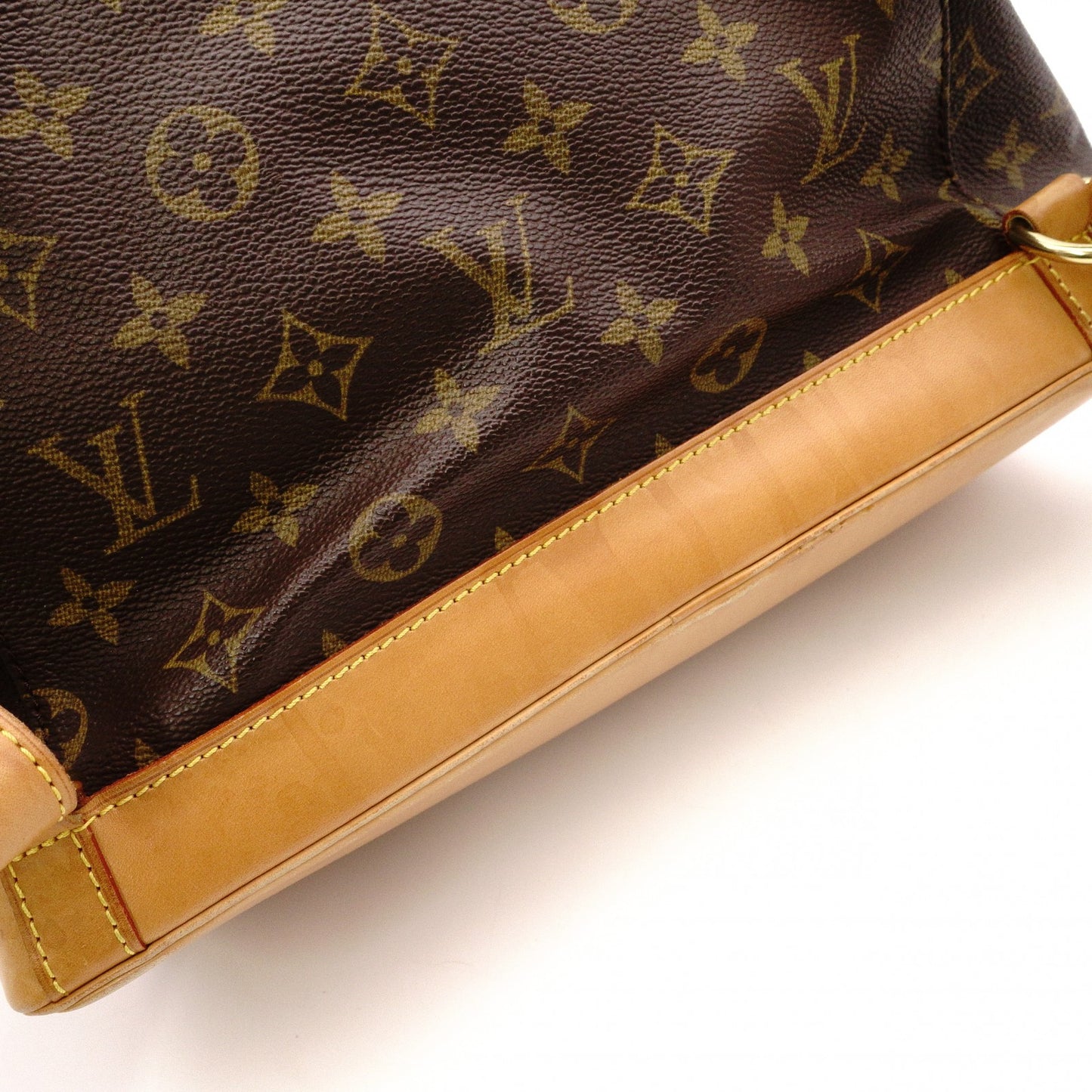 LOUIS VUITTON Monogram canvas Montsouris GM Backpack Daypack Brown PVC/leather Women