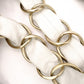 CHANEL Chain Tote Bag, Olsen Shoulder Bag, Canvas and Leather, Beige