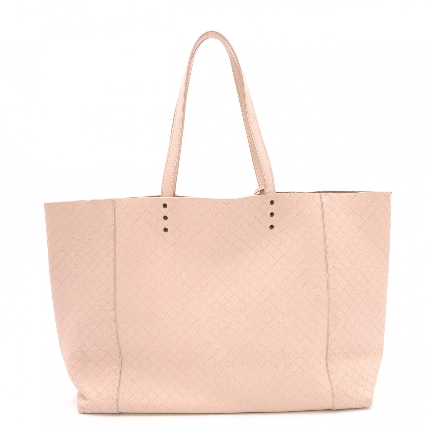 BOTTEGAVENETA Omilage Intrecciato Tote Bag, Leather, Pink Beige