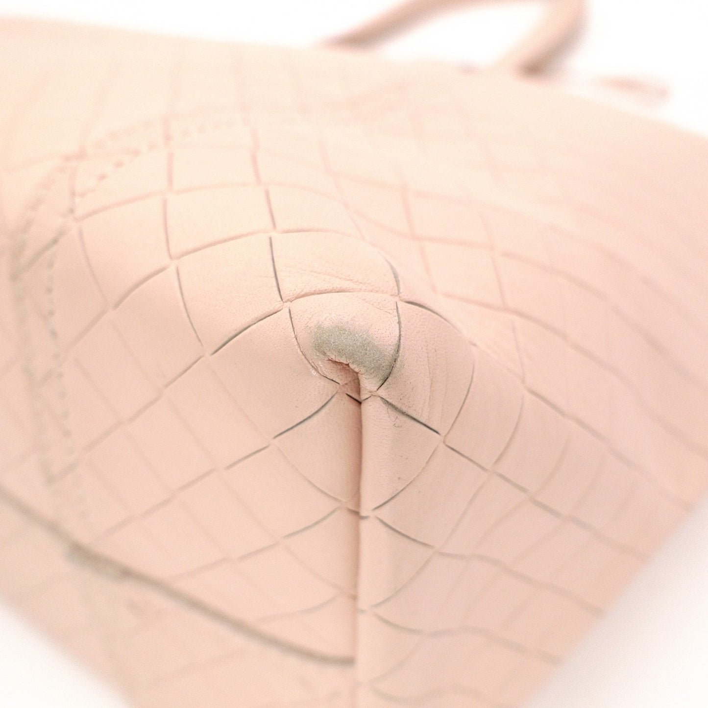 BOTTEGAVENETA Omilage Intrecciato Tote Bag, Leather, Pink Beige