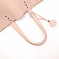 BOTTEGAVENETA Omilage Intrecciato Tote Bag, Leather, Pink Beige