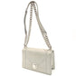 DIOR Diorama Chain Shoulder Bag Gray Suede Leather Crossbody Silver Hardware 7-10-544