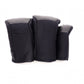 HERMES Golf Club Cover Set, Serie, Leather and Polyurethane, Black