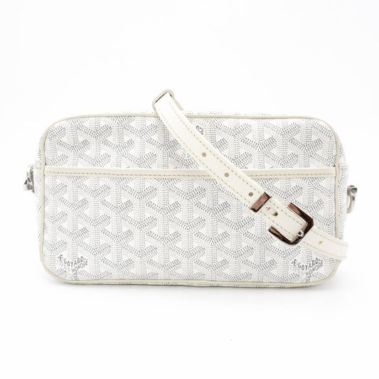 GOYARD Cup Vert Shoulder Bag White PVC