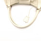 PRADA Vitello Daino Shoulder Bag / Handbag, Leather, White, Silver Hardware, Women's