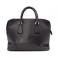 PRADA Leather Tote Bag, Black, Men's Business Bag, Briefcase, A4 Size, Silver Hardware