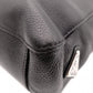 PRADA Leather Tote Bag, Black, Men's Business Bag, Briefcase, A4 Size, Silver Hardware