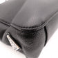 PRADA Leather Tote Bag, Black, Men's Business Bag, Briefcase, A4 Size, Silver Hardware