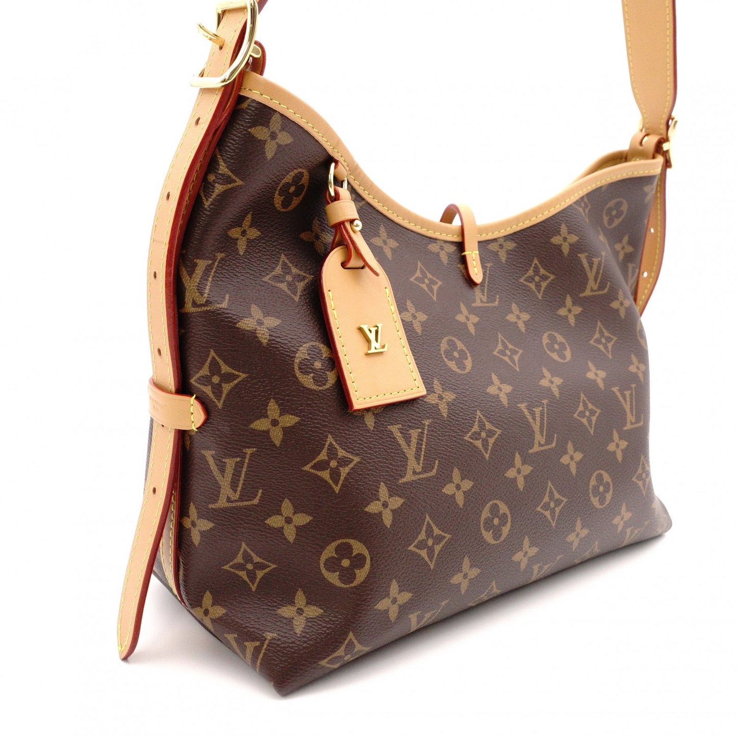 LOUIS VUITTON Carryall NM PM Monogram Canvas Shoulder Bag, PVC/Leather, Brown, Women's