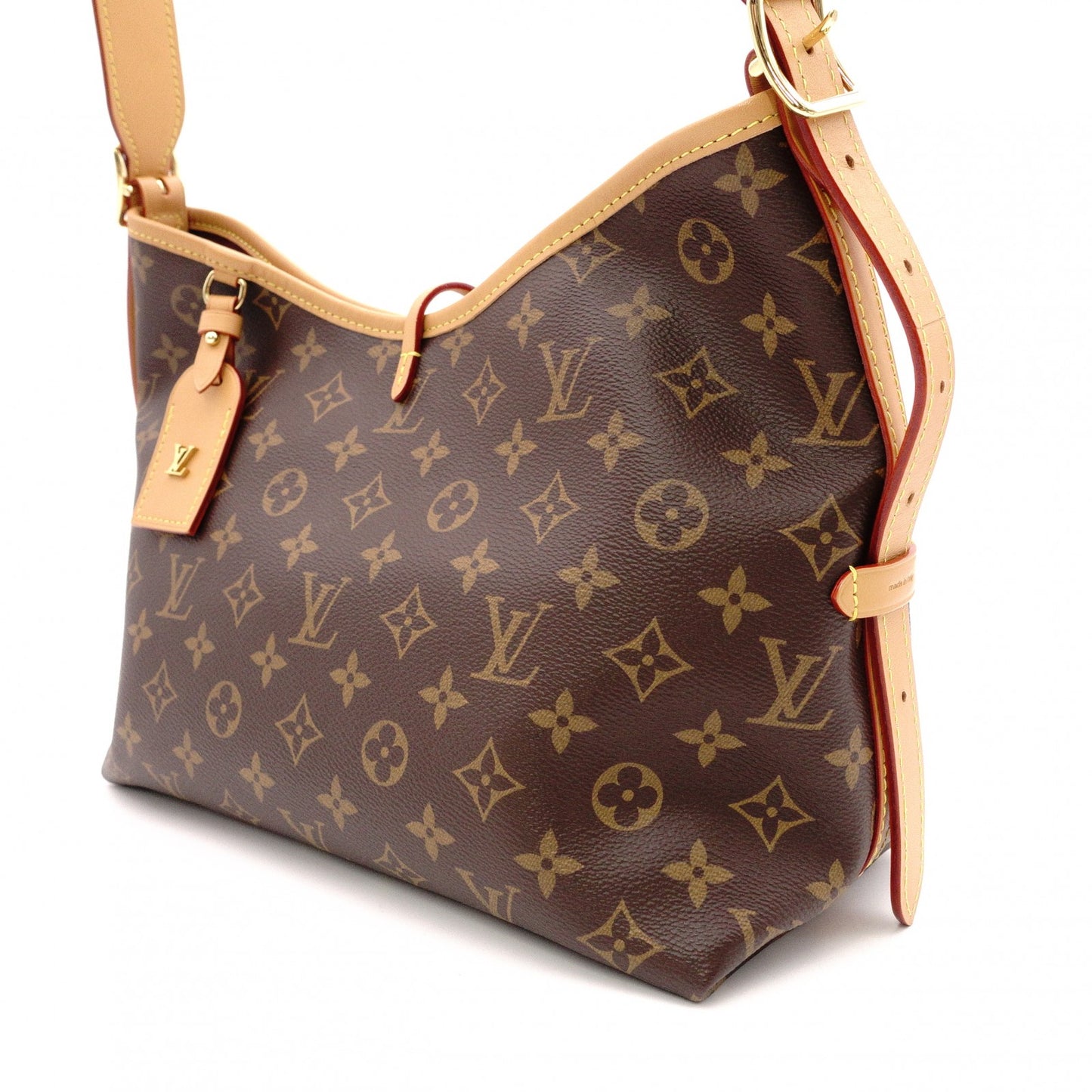 LOUIS VUITTON Carryall NM PM Monogram Canvas Shoulder Bag, PVC/Leather, Brown, Women's