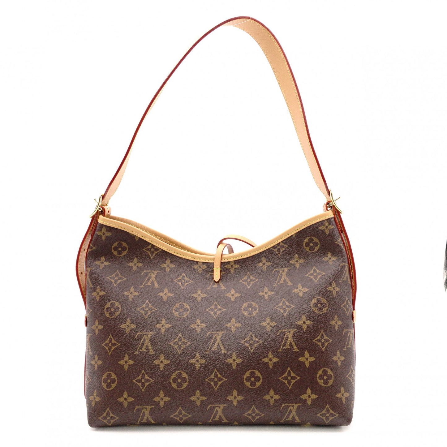 LOUIS VUITTON Carryall NM PM Monogram Canvas Shoulder Bag, PVC/Leather, Brown, Women's