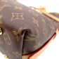 LOUIS VUITTON Carryall NM PM Monogram Canvas Shoulder Bag, PVC/Leather, Brown, Women's
