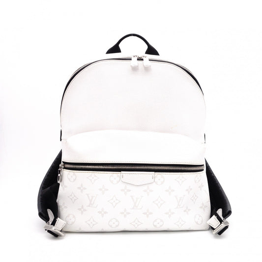 LOUIS VUITTON Taiga Discovery Backpack PVC/Leather White Men's