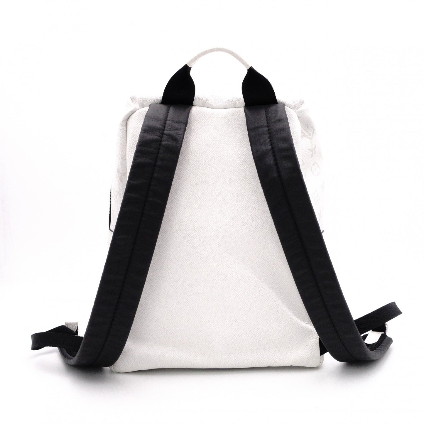 LOUIS VUITTON Taiga Discovery Backpack PVC/Leather White Men's