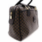 CELINE Macadam Handbag PVC Leather Black Brown