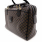 CELINE Macadam Handbag PVC Leather Black Brown