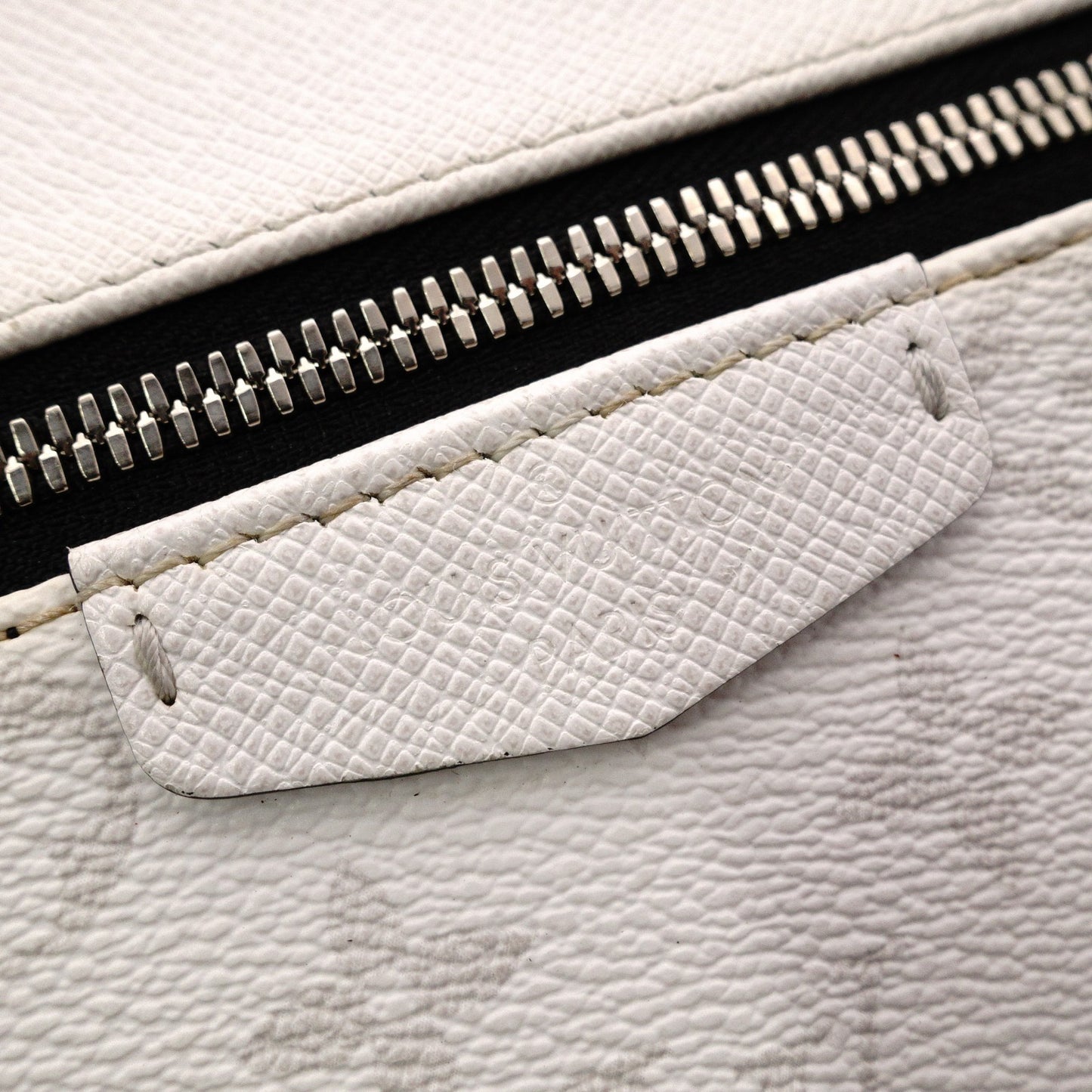 LOUIS VUITTON Taiga Discovery Backpack PVC/Leather White Men's