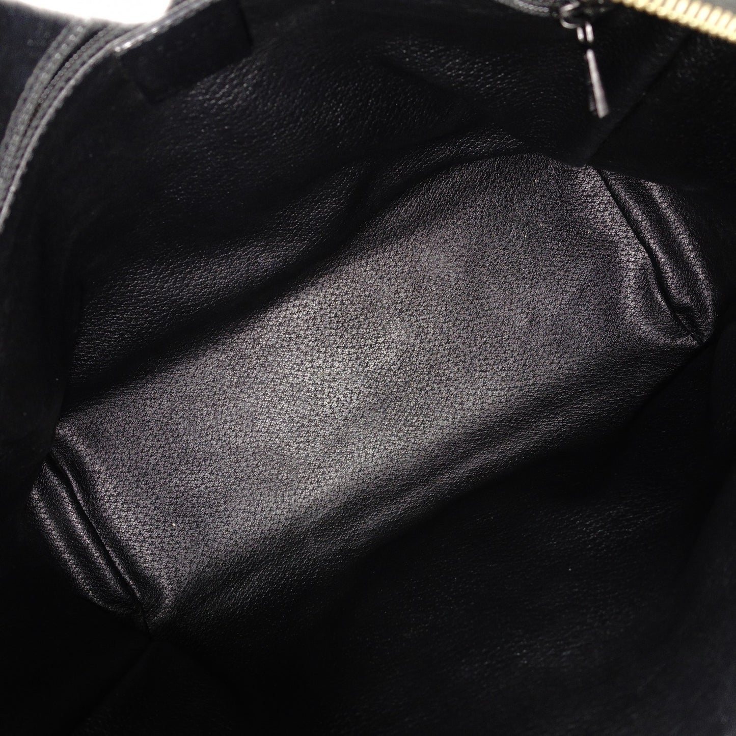 CELINE Macadam Handbag PVC Leather Black Brown