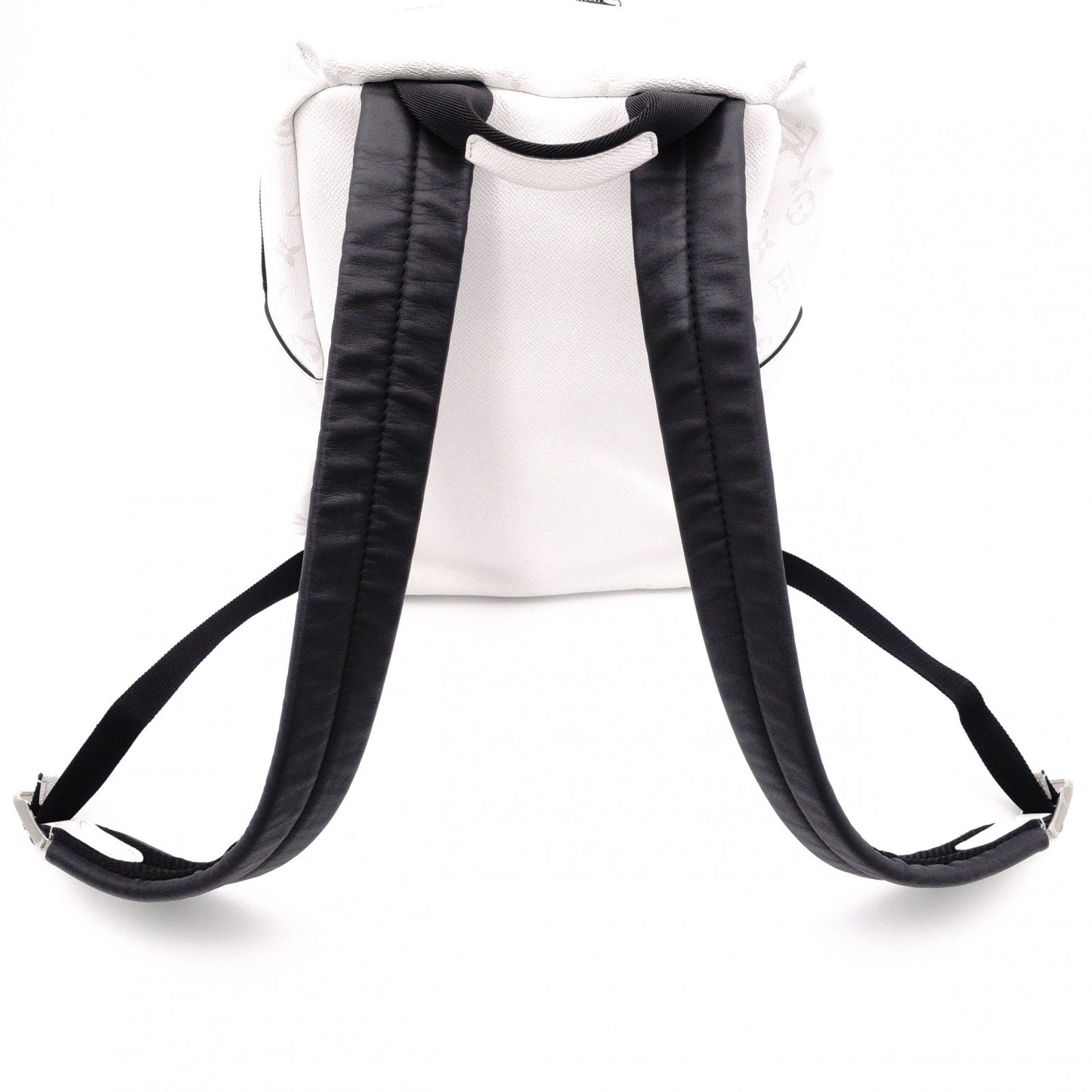 LOUIS VUITTON Taiga Discovery Backpack PVC/Leather White Men's