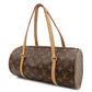LOUIS VUITTON Papillon 30 Monogram Canvas Handbag PVC Leather Brown Shoulder 7-8-328