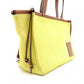 LOEWE Cushion Tote Small Tote Bag, Canvas/Leather, Yellow/Brown, Women's