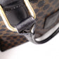 CELINE Macadam Handbag PVC Leather Black Brown
