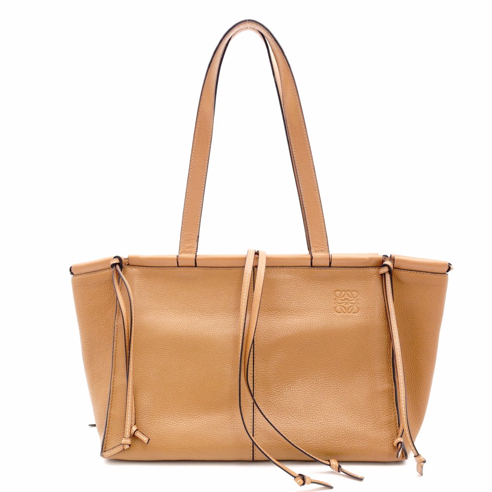 LOEWE Anagram Shoulder Bag Leather Brown