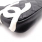 CHANEL Lambskin Cambon Line Shoulder Bag, Leather, Black with Silver Hardware