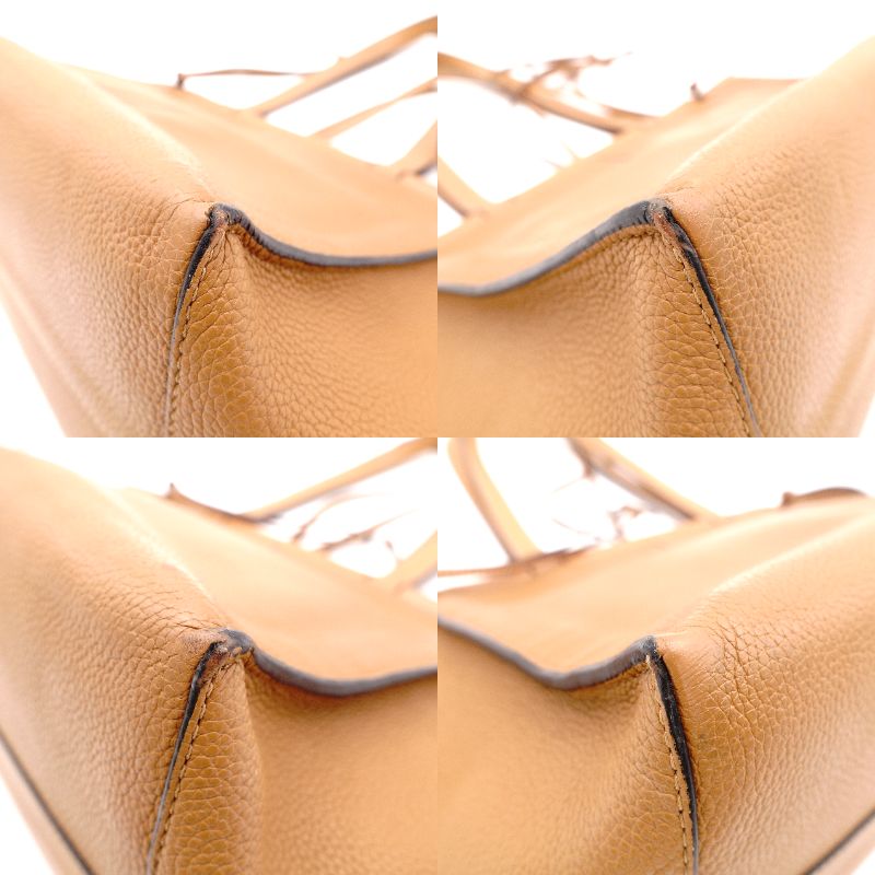 LOEWE Anagram Shoulder Bag Leather Brown