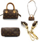 LOUIS VUITTON Mini Speedy Monogram Canvas M41534 PVC Leather Shoulder Crossbody Brown 7-10-322