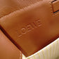 LOEWE Cushion Tote Small Tote Bag, Canvas/Leather, Yellow/Brown, Women's