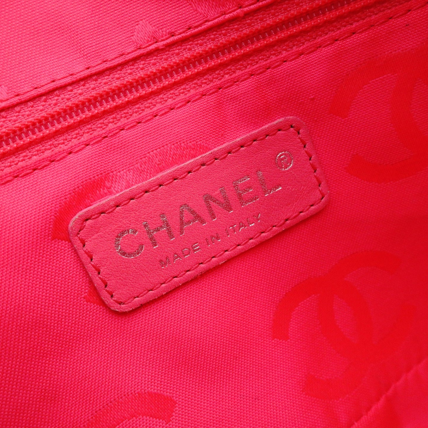 CHANEL Lambskin Cambon Line Shoulder Bag, Leather, Black with Silver Hardware