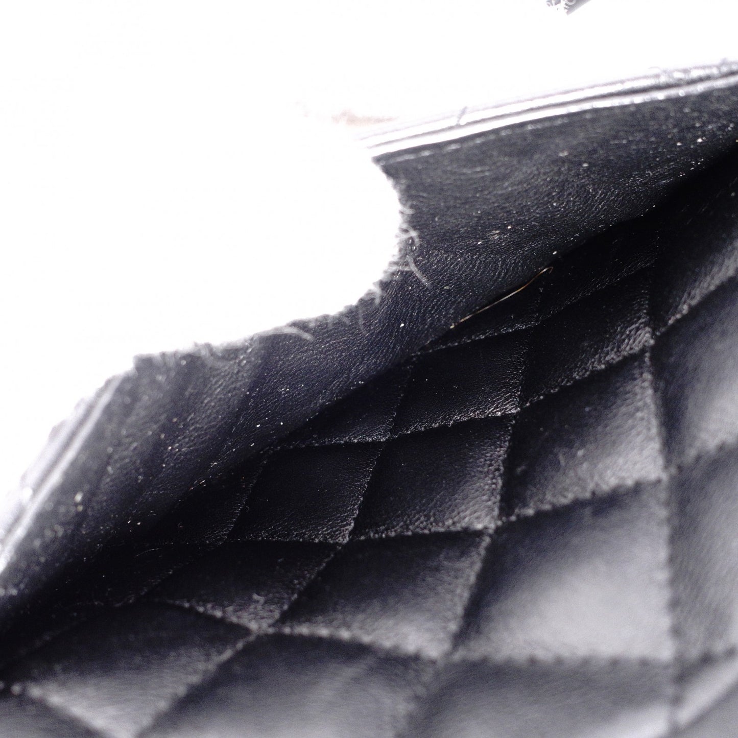 CHANEL Lambskin Cambon Line Shoulder Bag, Leather, Black with Silver Hardware