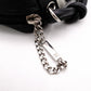 CHANEL Lambskin Cambon Line Shoulder Bag, Leather, Black with Silver Hardware