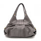 BVLGARI Chandra Tote Bag, Leather Shoulder Bag with Gold Hardware