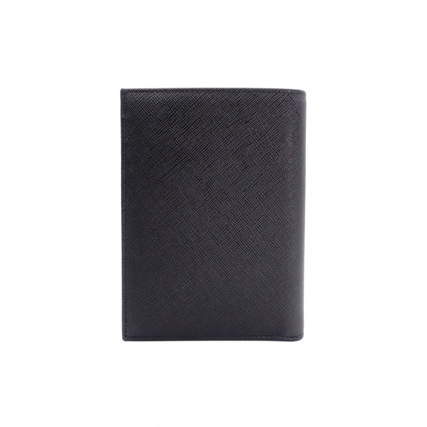 Unused, with box: PRADA Saffiano Leather Passport Case, Black, Men's
