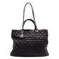 CHANEL Caviar Skin Chain Tote Bag Urban Companion 2-Way Shoulder Bag Leather Black Women's