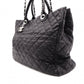 CHANEL Caviar Skin Chain Tote Bag Urban Companion 2-Way Shoulder Bag Leather Black Women's