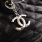 CHANEL Caviar Skin Chain Tote Bag Urban Companion 2-Way Shoulder Bag Leather Black Women's