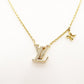 LOUIS VUITTON LV Iconic Necklace Metal/Rhinestone Gold