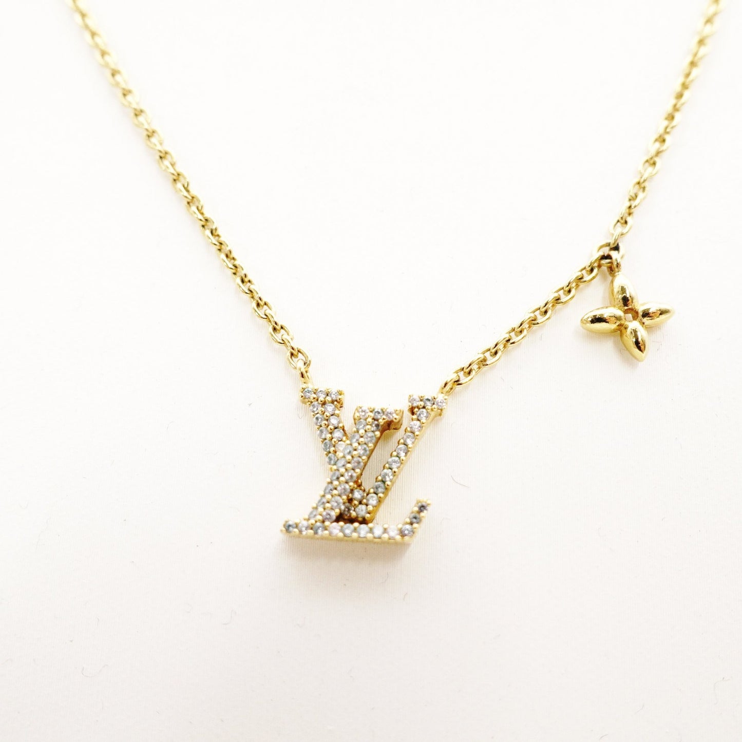 LOUIS VUITTON LV Iconic Necklace Metal/Rhinestone Gold