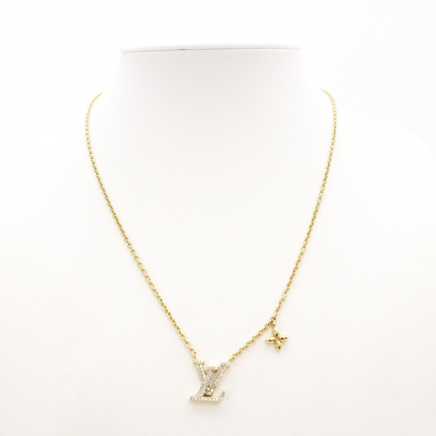 LOUIS VUITTON LV Iconic Necklace Metal/Rhinestone Gold